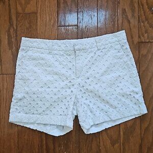 Banana Republic Crisp White Eyelet Shorts